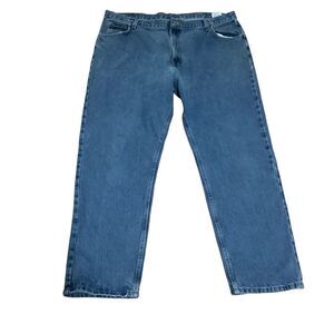 Wrangler‎ Classic Straight Leg Jeans Medium Wash Denim Casual Wear Size 42x32